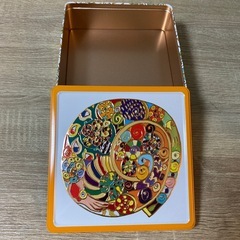 万博　アンモナイトクッキー缶　※中身なしの画像
