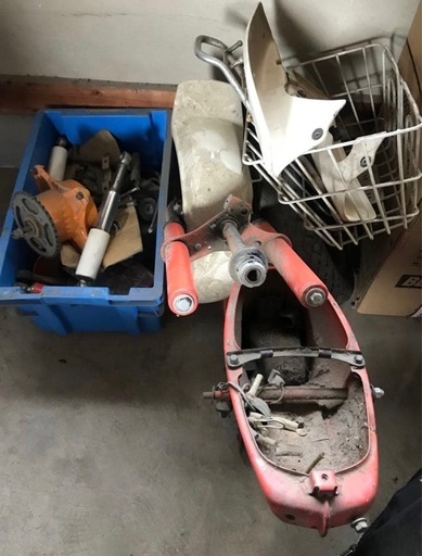 ホンダ カゴ付き シャリー バラバラ一式 4mini shaly カスタム 国産