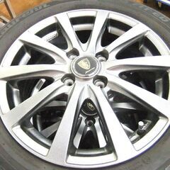 タイヤ ホイール タイヤ付きホイール マナレイスポーツ 4穴 PCD100 ET50 15インチ 5.5j 4本セット Laufenn 175/65R15 中古 札幌市厚別区の画像