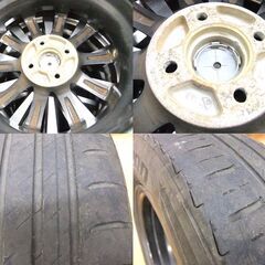 タイヤ ホイール タイヤ付きホイール マナレイスポーツ 4穴 PCD100 ET50 15インチ 5.5j 4本セット Laufenn 175/65R15 中古 札幌市厚別区の画像