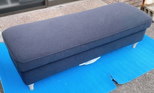 M622 IKEA エスエボーダ ベンチ 3人掛け ベンチシート 座面下収納付 グレー 超美品