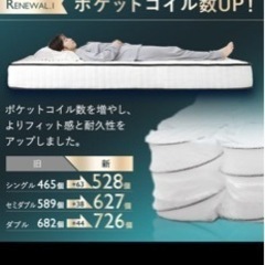 ダブル　マットレス　※11/15または16の引き取りのみの画像