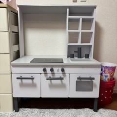 木製おままごとキッチン　お店屋さんごっこの画像
