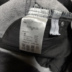 レディース黒のウォッシュデニムMサイズ、の画像