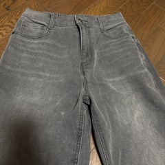 レディース黒のウォッシュデニムMサイズ、の画像