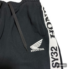 ✨希少・美品✨ SY32 × HONDA サイドロゴ スウェットパンツ L 黒の画像
