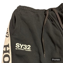 ✨希少・美品✨ SY32 × HONDA サイドロゴ スウェットパンツ L 黒の画像