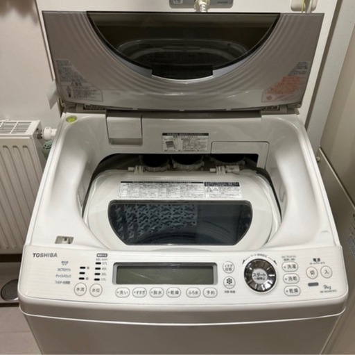 中古TOSHIBA  電気洗濯乾燥機 9kg