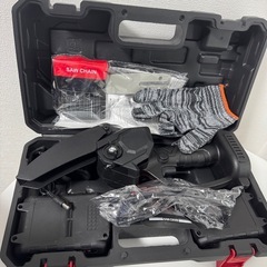 電動チェーンソー 小型 チェーンソー 充電式 6インチ 大容量バッテリー2個の画像