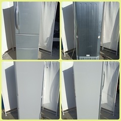 [八6509]  TOSHIBA  2010年製  ノンフロン冷凍冷蔵庫  375L  GR-B38N (S)  外形寸法  幅600㎜  奥行695㎜  高さ1734㎜の画像