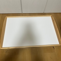 ★美品★IKEA DJURA ベッドトレイ ゴムノキ 廃盤品 折りたたみテーブル の画像