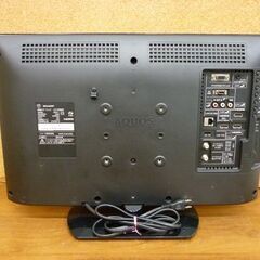 ☆SHARP 液晶カラーテレビ LC-22K90 2013年製 リモコン付き ブラック シャープ TV HDMI端子×3 USB端子×1 黒 札幌市 豊平区 平岸店の画像