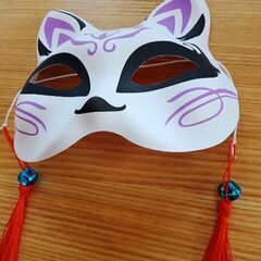 狐の鈴付きお面セットの画像