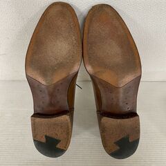 宮城興業 和創良靴 革靴 カスタムメイド 8 1/2 約27.5cm 内羽根 Uチップ メンズシューズ ビジネスシューズ シューキーパー付 Y2408の画像