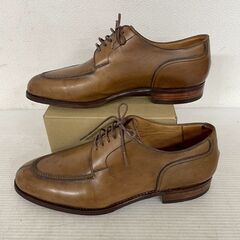 宮城興業 和創良靴 革靴 カスタムメイド 8 1/2 約27.5cm 内羽根 Uチップ メンズシューズ ビジネスシューズ シューキーパー付 Y2408の画像