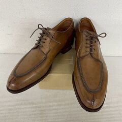 宮城興業 和創良靴 革靴 カスタムメイド 8 1/2 約27.5cm 内羽根 Uチップ メンズシューズ ビジネスシューズ シューキーパー付 Y2408の画像