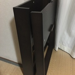 ニトリ　ロピア2食卓テーブル伸縮式2人用　ホワイト×ダークブラウンの画像