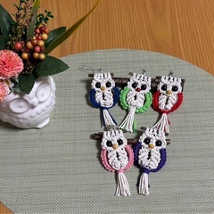 マクラメ　キーホルダーハンドメイドの画像