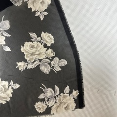 バラ柄　生地　布の画像