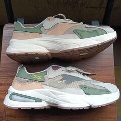 新品 26cm メンズ スニーカー グレー 厚底 シューズ 普段着 識別番号:【N562-S】の画像