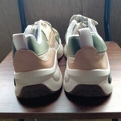 新品 26cm メンズ スニーカー グレー 厚底 シューズ 普段着 識別番号:【N562-S】の画像