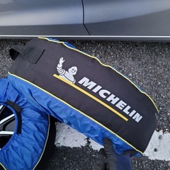 PCD100 4H 14x5.5 et38 MiD Euro S Stream ホイール４セット＋タイヤカバーの画像