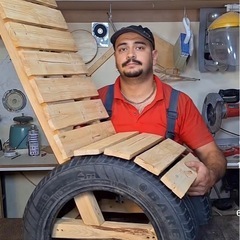 廃棄タイヤ　195/60R14 椅子は参考写真です。です。の画像