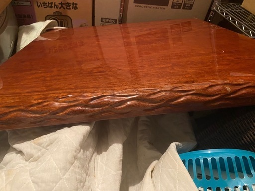 希少 上級品 ブビンガ 天然木 一枚板 極上木目 座卓 天板