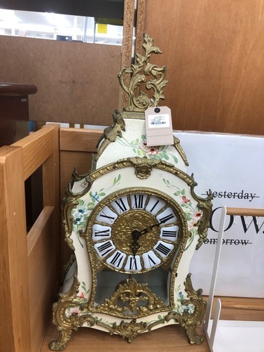《尼崎市/リサイクルショップドリーム次屋店》★ジモティー割引有★ロココ調　アンティーク　振り子時計 ジャンク品 飾りや部品取り用☆尼崎市若王寺☆