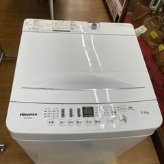 ☆ドリーム荒牧店☆ジモティー割引有☆【クリーニング済み】ハイセンス/5.5kg洗濯機/HW-E5503/2019年製の画像