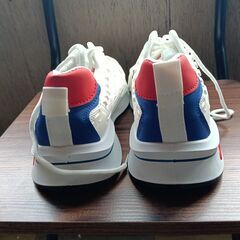 新品 25cm メンズ スニーカー ホワイト 厚底 男女兼用 シューズ 識別番号:【N564-S】の画像