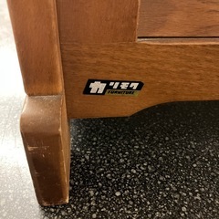 サ2511-187 karimoku マガジンラック ブックスタンド オールドカリモク 昭和レトロ インテリア キズ汚れ有りの画像