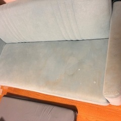 ソファ 2人掛け 水色 の画像