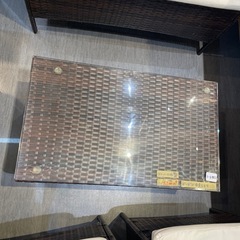 配達可【ラタン調ガーデン4点セット】クリーニング済み【管理番号1112】伊の画像