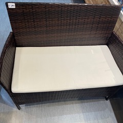 配達可【ラタン調ガーデン4点セット】クリーニング済み【管理番号1112】伊の画像