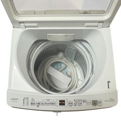 AQUA 全自動洗濯機 7kg AQW-V7N(W) 2022年製の画像