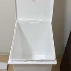 【特価】TONBO 新輝合成(Shinki Gosei) トンボ ネオカラー ゴミ箱 2段 分別 スリム ペダル 36リットル ホワイト 幅23.5×奥行33.5×高さ80.5cm 蓋付きの画像