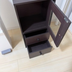 【特価】2段積みキューブボックス CUBE BOX フラップ扉 引き出し ガラス扉 扉付 収納ボックス カラーボックス 収納家具 木製 ナチュラル ブラウン ホワイト シンプル おしゃれ インテリア スタッキング コンパクト 収納 収納棚 本棚 チェスト キャビネットの画像