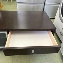 【リサイクルショップ ピカソ 小松原】📺幅105cm✨モダンTVボード THBS104B✨40型テレビ用ガラス扉＆引き出し収納付き★8874★の画像