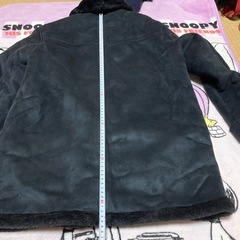 AK)Kansai Jeans ブラック ボアジャケット Lサイズの画像