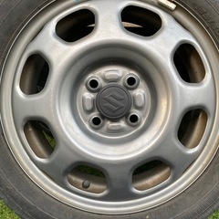 ハスラー純正ホイール4本セット タイヤ付きの画像