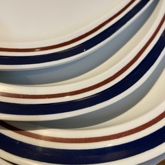 【引き取り限定】中古品　メラミン　プレート　6枚セットの画像