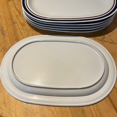 【引き取り限定】中古品　メラミン　プレート　6枚セットの画像