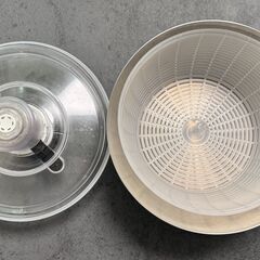 OXOオクソー ステンレスサラダスピナー大 26.8×26.8×15cmの画像