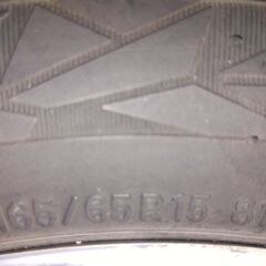 週末　金　土　日　限定お値引きしました。165/65r15オブザーブGIZ2スタッドレス　ダイハツ純正ホイル付きの画像