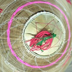 ベトナム   刺繍 ノンラー 笠 傘 帽子の画像