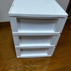 収納　３段収納　ニトリ　カラボ収納の画像