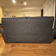 ニトリ3人がけ布貼りソファNポケットＡ13 グレー現行品の画像