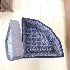 【未使用／2個あります／1個のお値段です】 YAMAZEN 山善 リビング収納スツール グレー系◆幅38㎝×奥行38㎝×高さ40㎝◆買取帝国 朝霞店 配達可能の画像