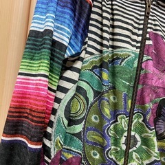 デシグアル　総柄　蝶々　派手柄　パーカーの画像